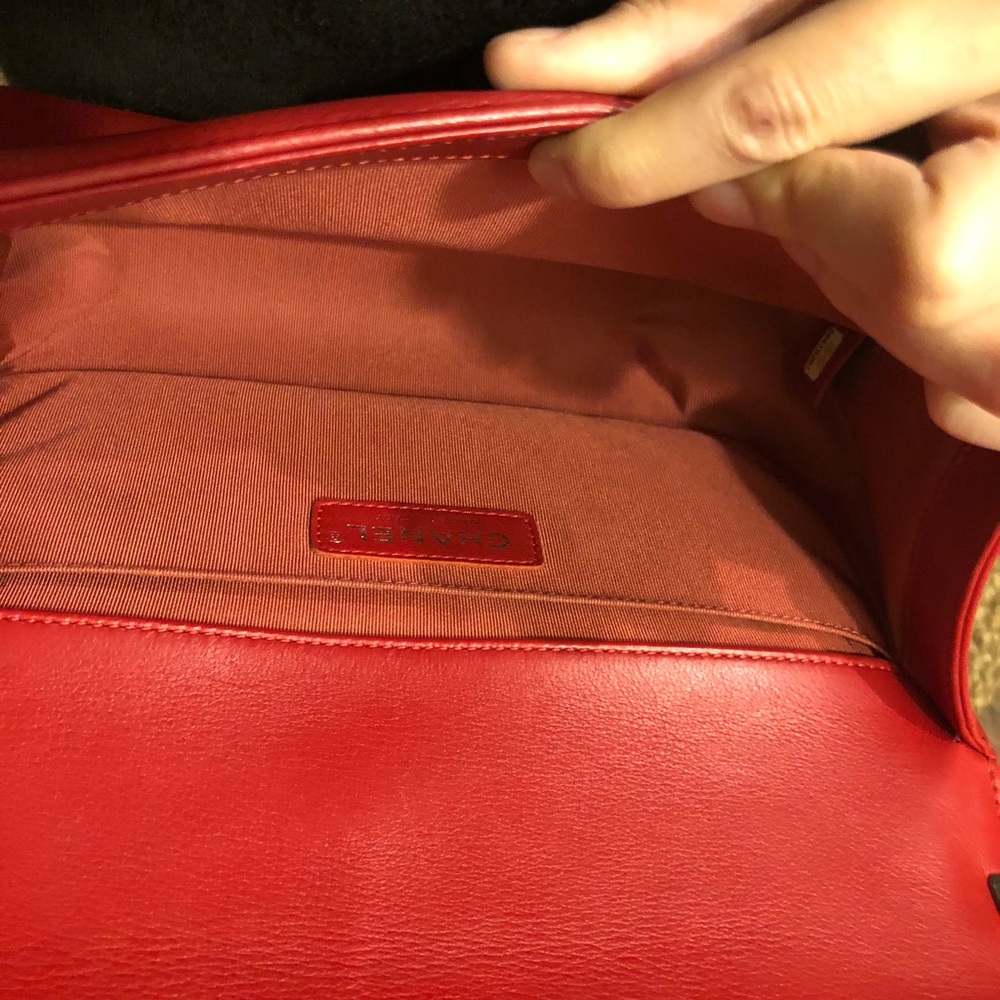 Chanel le Boy old medium calfskin w ruthenium hw - Picture 5 of 8
